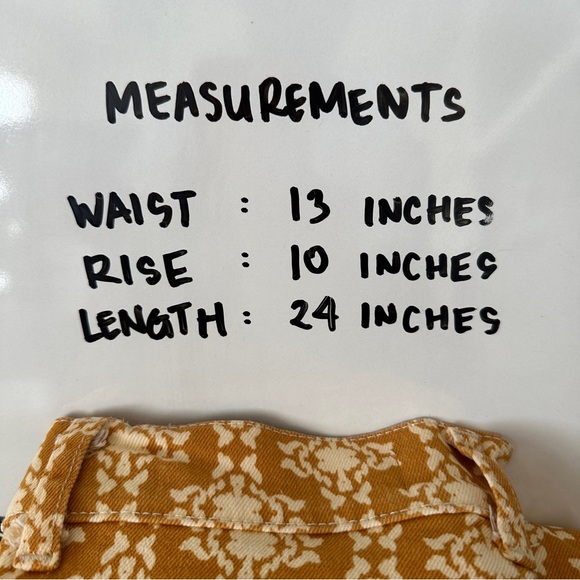 Zara Yellow Pattern Pants Trousers Fun Trendy size 2 - Picture 8 of 8